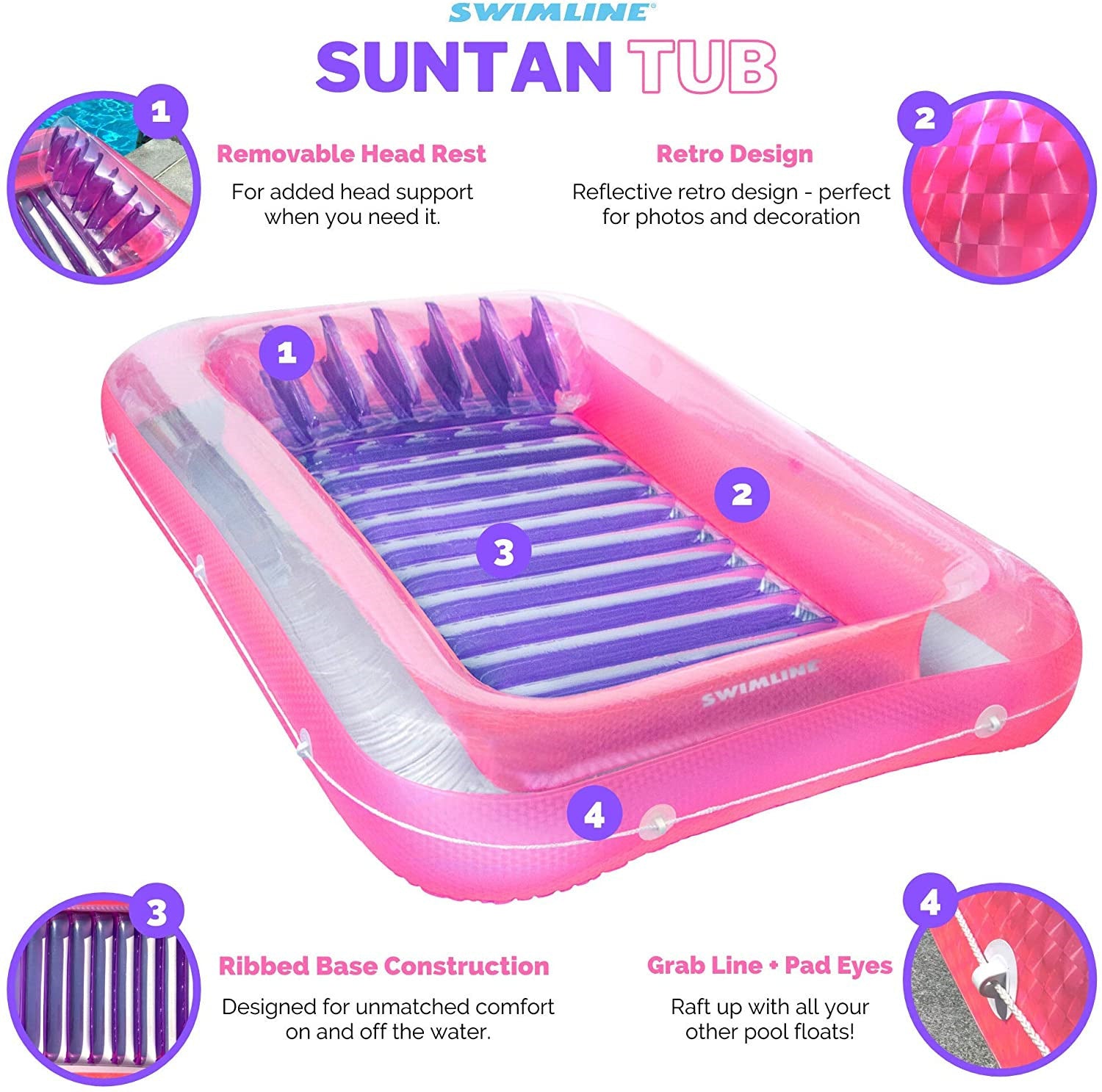 Inflatable Pool Lounge Float